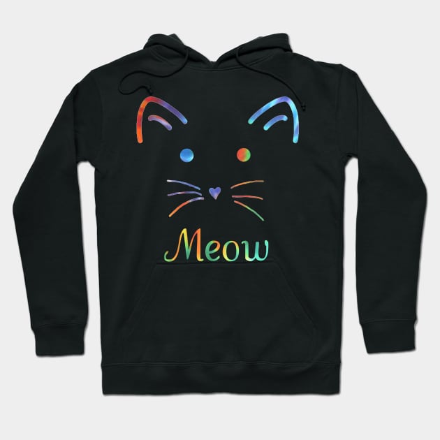 Meow Hoodie by ARTWORKandBEYOND